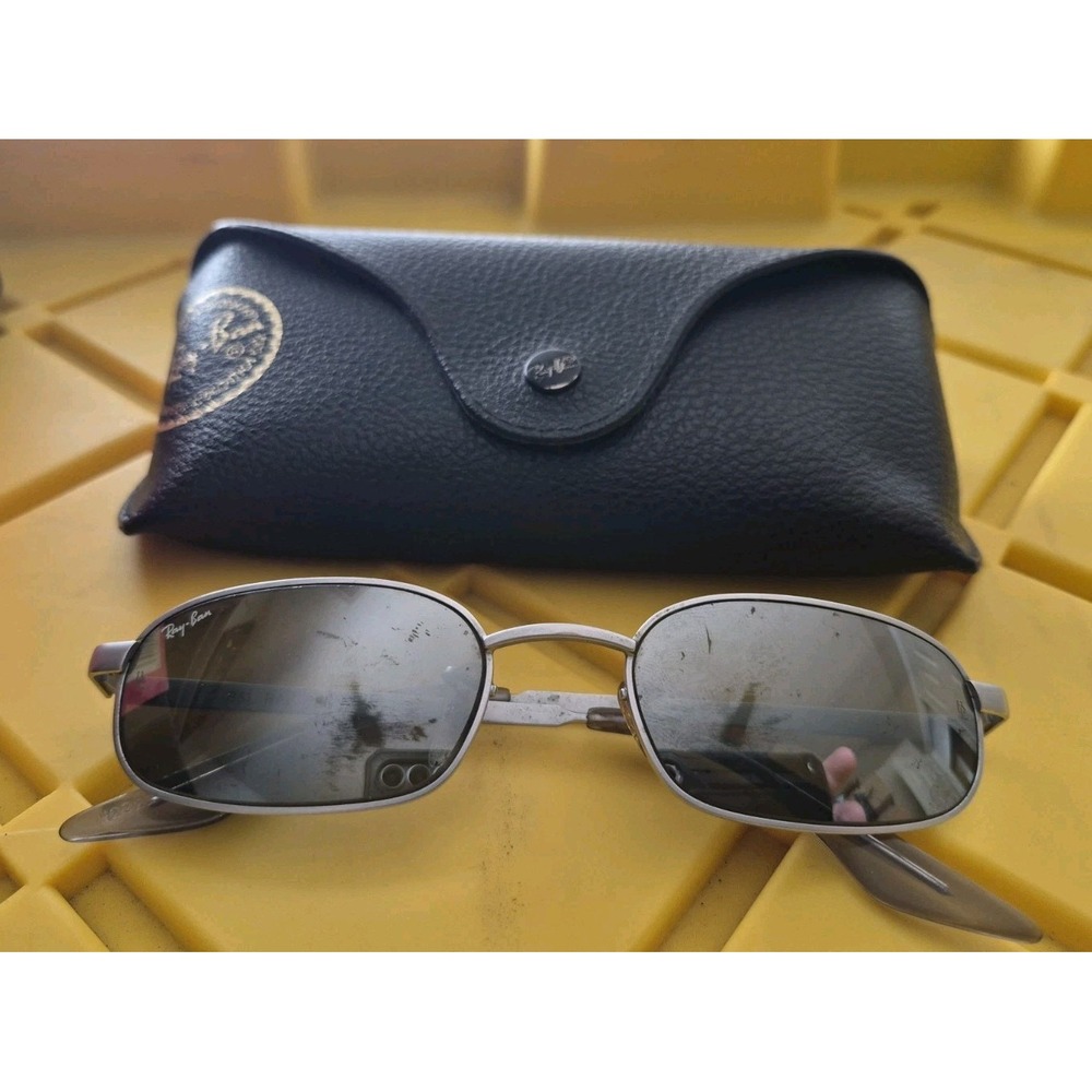 Vintage Ray-Ban Bausch & Lomb Sidestreet Mirrored Sunglasses Gray Frames 90s